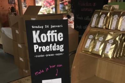 Koffie Proefdag nu ook duidelijk in de branderij! 